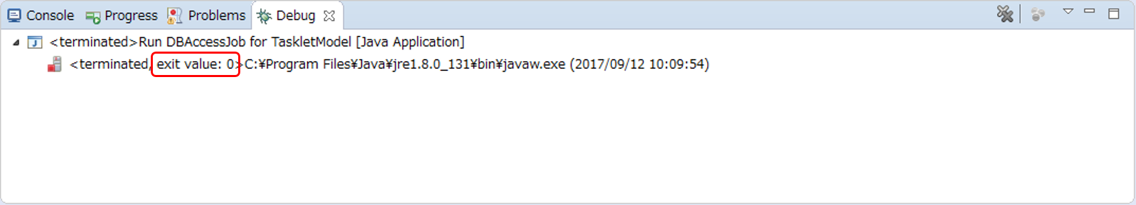 Confiｒm the Exit Code of DBAccessJob for TaskletModel