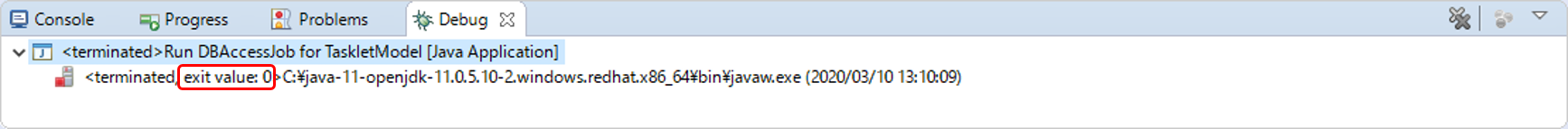 Confiｒm the Exit Code of DBAccessJob for TaskletModel