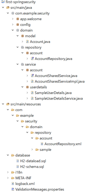 security tutorial domain layer package explorer